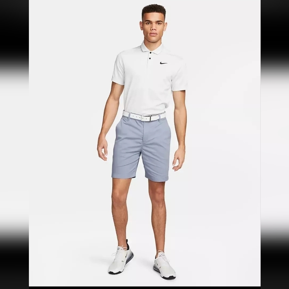 Nike Dri-FIT UV Men's 11" Golf Chino Shorts Gray 33 Standard Fit New